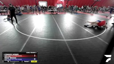 138 lbs Cons. Round 2 - Connor Weber, Saint Croix Falls High School Wrestling vs Isaac Briggs, Saint Croix Falls High School Wrestling