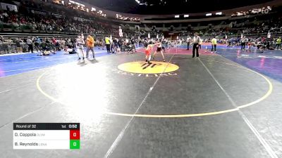 91 lbs Round Of 32 - Dominic Coppola, Olympic vs Braydan Reynolds, Lenape