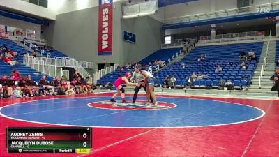 155 lbs Round 1 (16 Team) - Jacquelyn Dubose, Campbell vs Audrey Zents, Woodward Academy