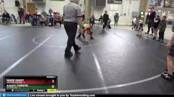 56 lbs Round 1 (8 Team) - Wade Davey, Vougars Honors vs Kaden Christie, 84 Athletes
