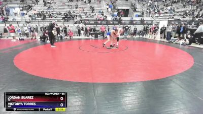 65 lbs Quarterfinal - Jordan Suarez, TX vs Viktorya Torres, WA