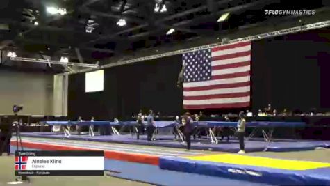 Ainslee Kline - Tumbling, Flipside - 2021 USA Gymnastics Championships