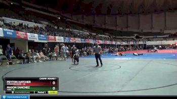 138 lbs Champ - Round 1 (16 Team) - Peyton Hatcher, Staunton River vs Mason Sanchez, York