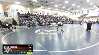 144 lbs Cons. Round 3 - Daniel Mercado, San Fernando vs PJ Cabral, La Mirada