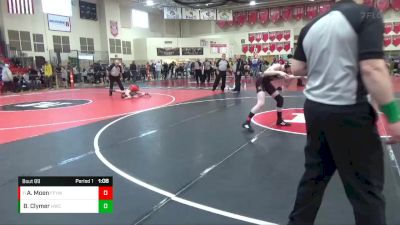 120 lbs Cons. Round 3 - Aydan Moen, Fergus Falls Youth Wrestling vs Brooks Clymer, Hudson Wrestling Club