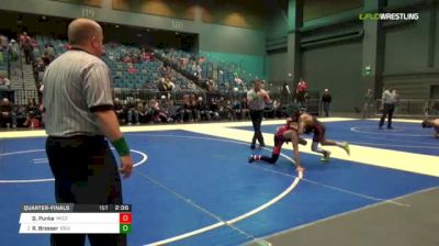 125 lbs Quarterfinal - Dack Punke, UN-Missouri vs Ronnie Bresser, Oregon State