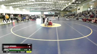 285 lbs Semifinal - Mason Sprinkel, Norwich vs Abbas Abdulrahman, Castleton