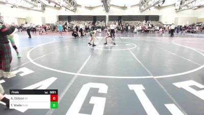 70-J2 lbs Final - Andrew Dolson, Barn Brothers vs Thomas Wade, North Hunterdon, NJ