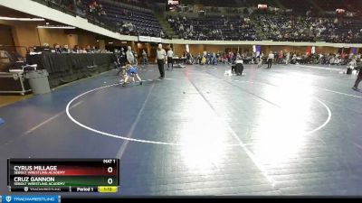 80 lbs Semifinal - Cruz Gannon, Sebolt Wrestling Academy vs Cyrus Millage, Sebolt Wrestling Academy