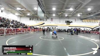 126 lbs Semifinal - Isaiah Cortez, Gilroy vs Logan Orozco, North Monterey County