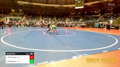 70 lbs Round Of 16 - Lucas Whitinger, Waverly Area Wrestling Club vs Colton Wiseman, Contender Wrestling Academy