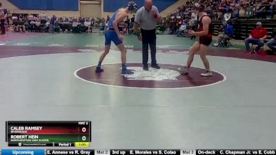 1 - 132 lbs Cons. Round 2 - Caleb Ramsey, Riverheads vs Robert Hein, Northampton High School