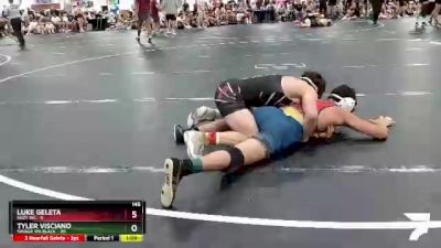 145 lbs Round 2 (6 Team) - Tyler Visciano, Savage WA Black vs Luke Geleta, Suzy WC