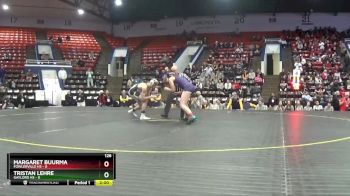 126 lbs Quarterfinals (8 Team) - Margaret Buurma, Fowlerville HS vs Tristan Lehre, Gaylord HS