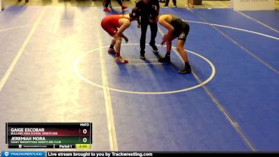 182 lbs Quarterfinal - Jeremiah Mora, Vasky BrosPitman Wrestling Club vs Gaige Escobar, Bullard High School Wrestling