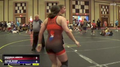 118 lbs Round 2 (10 Team) - Savannah Arroyo, NJ Select vs Sophie Sharp, MGW- Mango Bango