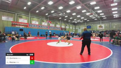 122 lbs Consolation - Cannen Quintana, Dinuba vs Leo Macias, Kingsburg