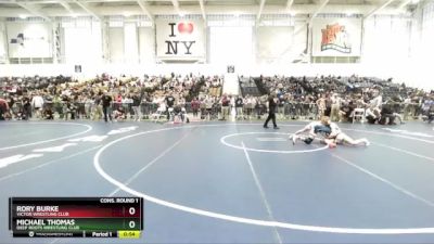 138 lbs Cons. Round 1 - Rory Burke, Victor Wrestling Club vs Michael Thomas, Deep Roots Wrestling Club