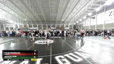 110 lbs Cons. Round 3 - Matilda Iseri, Bishop Kelly vs Tyler Rodriguez, Wasatch