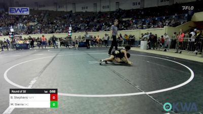 55 lbs Round Of 32 - Bronson Stephens, Tuttle Wrestling vs Mateo Sierra, OKC Saints Wrestling