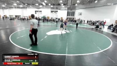 125 lbs 1st Place Match - Shane Corrigan, UW-Parkside vs Garret Rinken, Northern Iowa