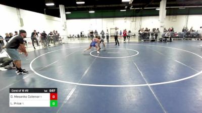 105 lbs Consi Of 16 #2 - Dion Mesanko Coleman, NJ vs Logan Price, FL