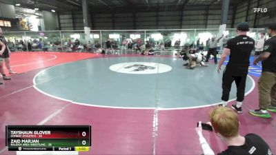 190 lbs Placement (4 Team) - Zaid Marjan, RALEIGH AREA WRESTLING vs Tayshaun Glover, COMBAT ATHLETICS