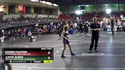 90 lbs Champ. Round 1 - Justin Queen, Ashland-Greenwood Jr Wrestling vs Damien Masters, Powerhouse Wrestling Club