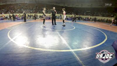 100 lbs Consi Of 4 - Jayden Jones, Nebraska Wrestling Academy vs Mackenzie Harris, Amped Wrestling Club