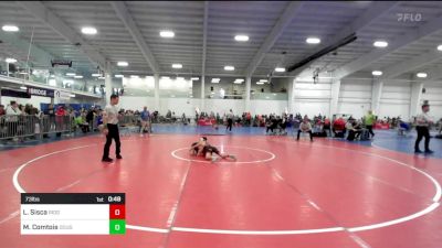 73 lbs Consi Of 16 #2 - Luca Sisca, Ridgefield vs Michael Comtois, Doughboys WC