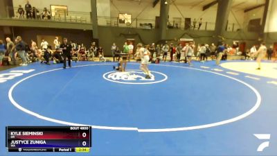 126 lbs Semifinal - Kyle Sieminski, OR vs Justyce Zuniga, WA