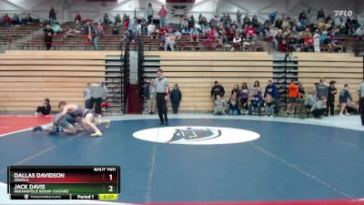 144 lbs Quarterfinal - Jack Davis, Indianapolis Bishop Chatard vs Dallas Davidson, Angola