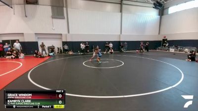 81 lbs Round 2 - Grace Windom, Amped Wrestling Club vs Kamryn Clark, El Paso Supers Wrestling Club