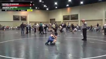 70 lbs Finals (2 Team) - Hayden Splendore, Iowa Silver vs Andrew Whitted, Tennessee Blue