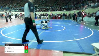 68 lbs Consi Of 8 #2 - Ryder Hobbs, Salina Wrestling Club vs Leo Baker, Scrap Yard Training