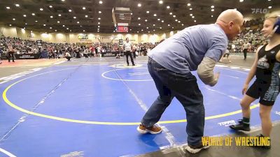 55 lbs Quarterfinal - Jozie Johnson, Oakdale vs Elle Collier, Mad Dawg Wrestling Club