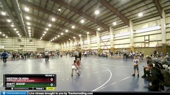 43 lbs Round 2 - Rhett Jessop, Montana vs Weston Olvera, Sanderson Wrestling Academy