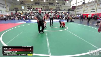 120 (122) Champ. Round 3 - Keira Sale, Northgate vs Rebecca Garcia, Clayton Valley School