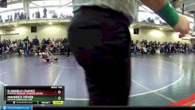 67 lbs Quarterfinal - Maverick Meyer, Dragon Wrestling Club vs D Angelo Chavez, Midwest Regional Training Center