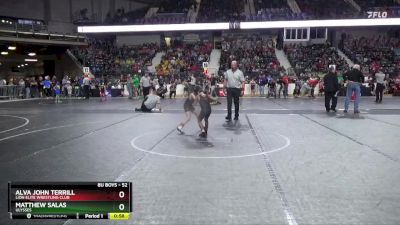 52 lbs Cons. Round 1 - Alva John Terrill, Lion Elite Wrestling Club vs Matthew Salas, Ulysses