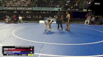 191 lbs Champ. Round 2 - Ivana Elliott, Quincy vs Brittyn Corbishley, North Central (IL)