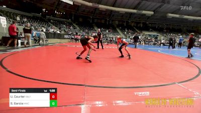 95 lbs Semifinal - Urijah Courter, Sebolt Wrestling Academy vs Stefano Garcia, Miami Wrestling Club