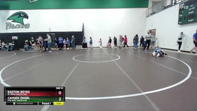 95 lbs Cons. Semi - Cayden Engel, The Best Wrestler vs Easton Reyes, El Reno Wrestling