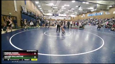 84 lbs Quarterfinal - Hayden Ballantyne, Westlake vs Parker Morris, Mount Ogden Junior High