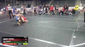 W 132 lbs Round 1 (4 Team) - Jessica Mendez, Texas vs Isla Baeza, Utah