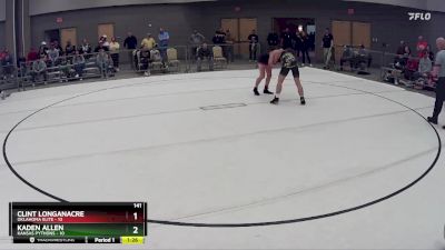 141 lbs Round 4 (8 Team) - Kaden Allen, Kansas Pythons vs Clint Longanacre, Oklahoma Elite