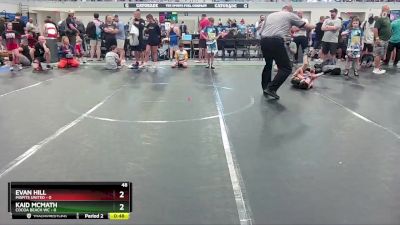 48 lbs Round 5 (6 Team) - Evan Hill, Misfits United vs Kaid McMath, Cocoa Beach WC