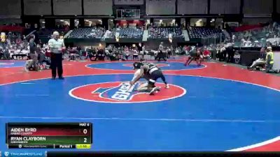 5A-113 lbs Quarterfinal - Aiden Byrd, Harris County vs Ryan Clayborn, Greenbrier