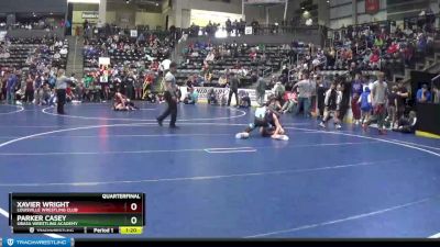 140 lbs Quarterfinal - Parker Casey, Ubasa Wrestling Academy vs Xavier Wright, Louisville Wrestling Club