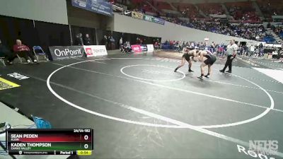 2A/1A-182 Cons. Round 3 - Sean Peden, Elgin vs Kaden Thompson, Camas Valley